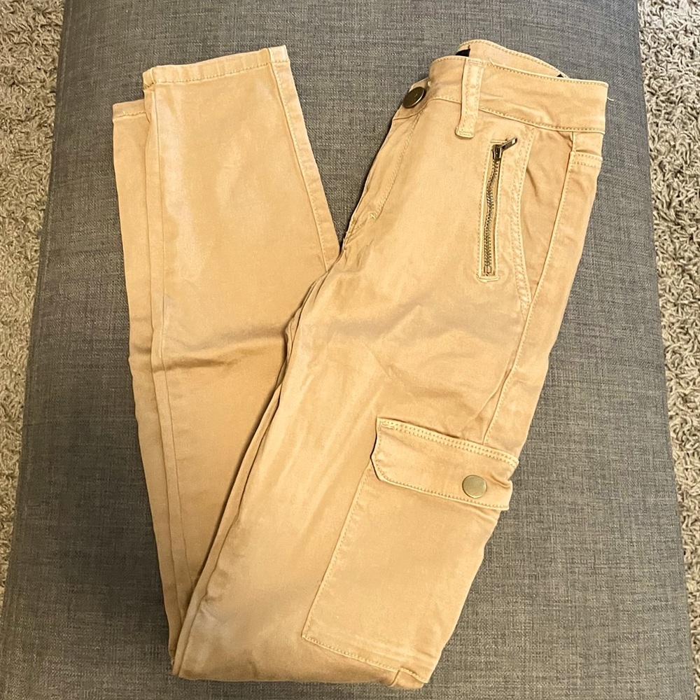 Ashley Mason skinny cargo pants - khaki - s5